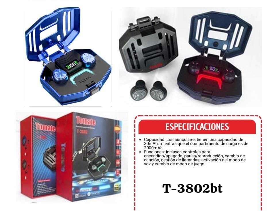 audifonos inalambricos t3802bt