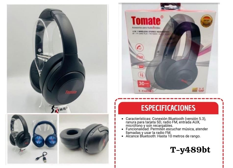 audifonos casco inalambrico ty489bt