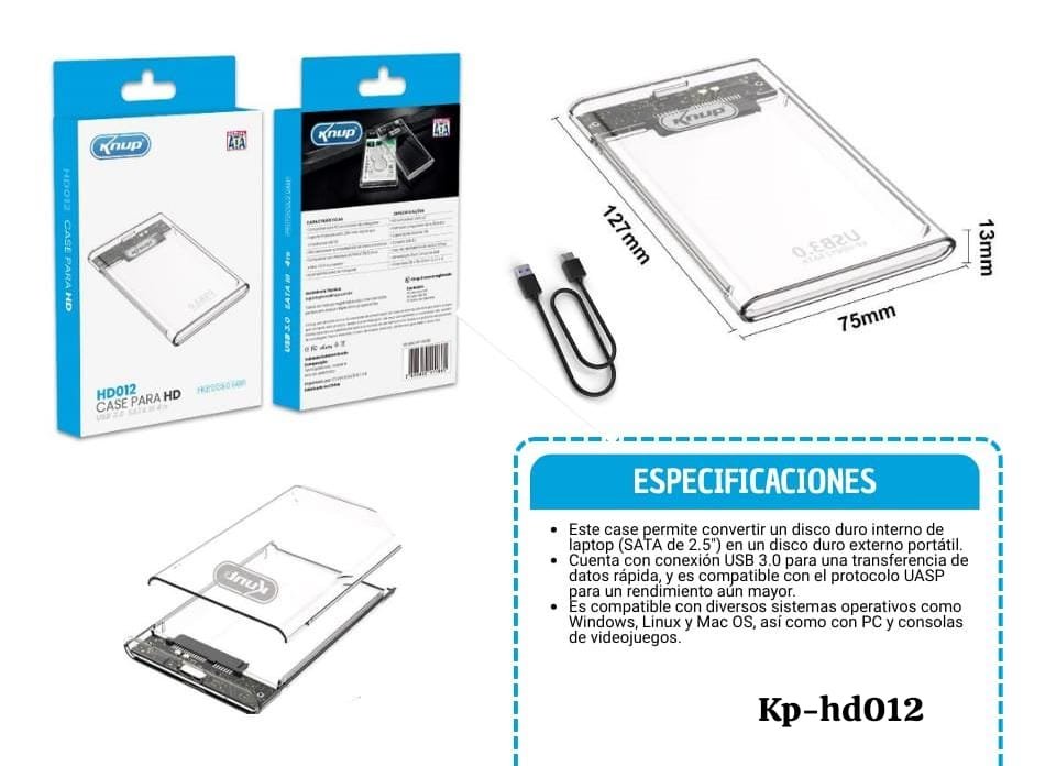case para disco duro kphd012
