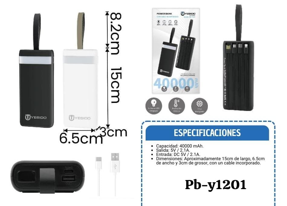 cargador portatil pby1201
