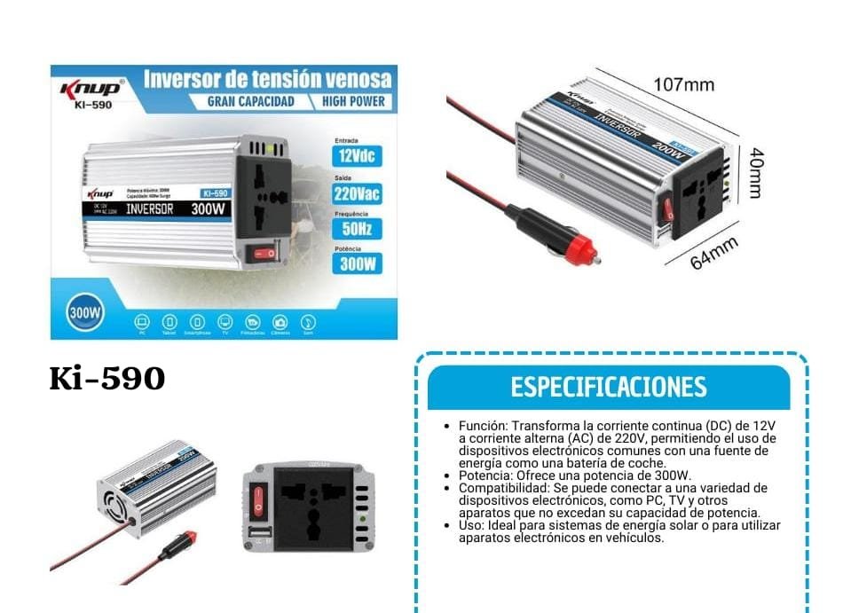 inversor de energia 300w ki590