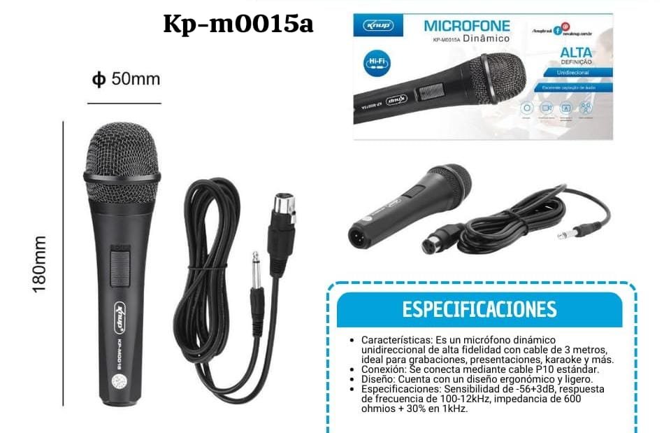 microfono dinamico kpm0015a