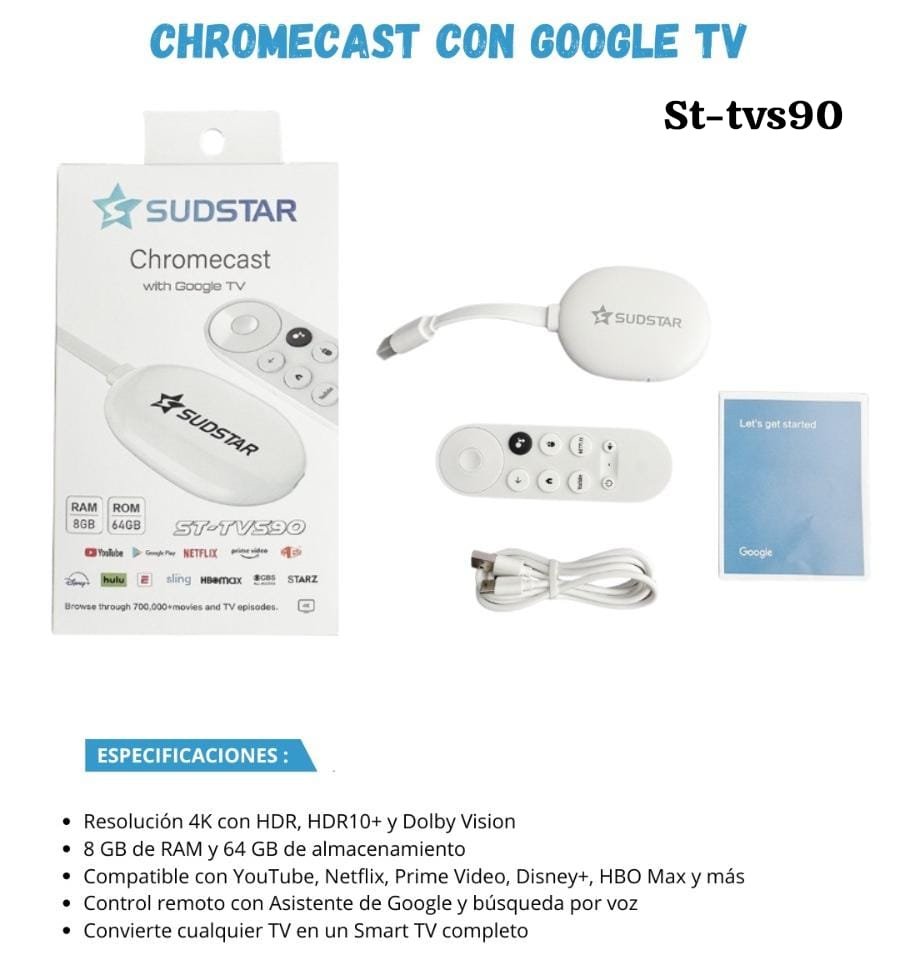 chromecast con google tv sttvs90