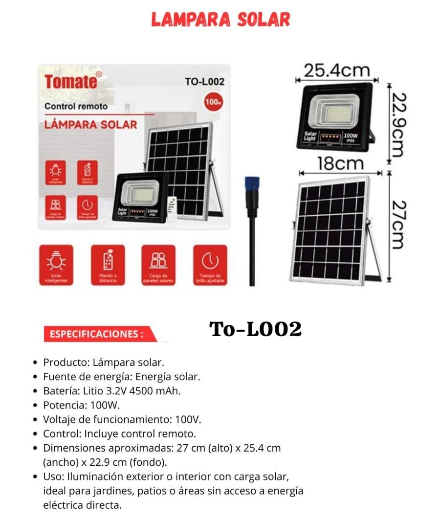 reflector led solar tol002