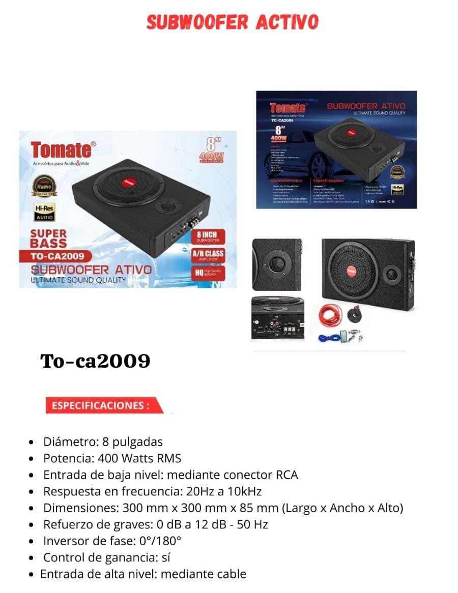 subwoofer activo toca2009