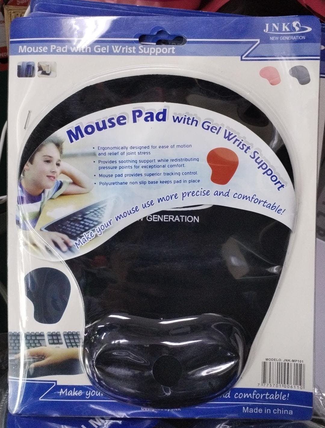 Mouse pad con gel jnkmp101 h-6