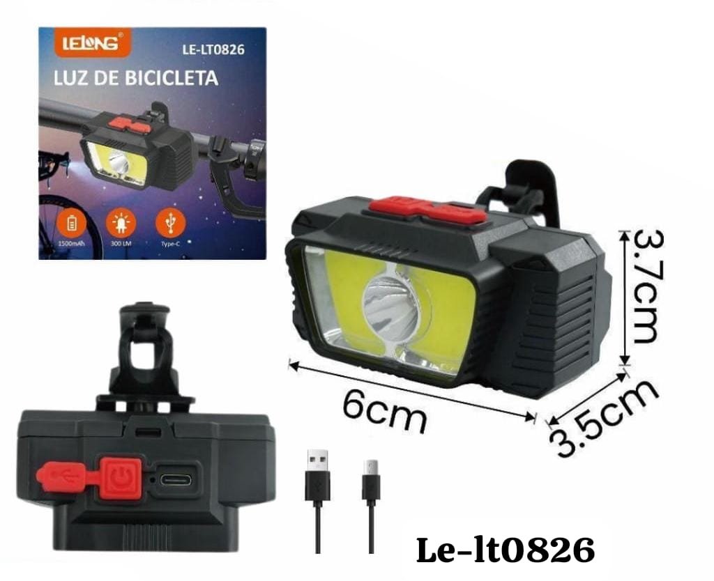 luces led para bicicleta lelt0826