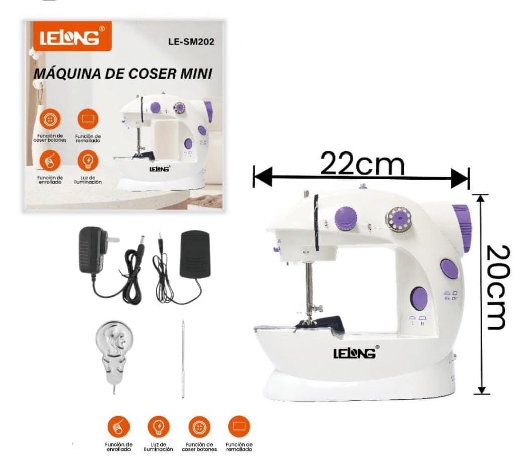 maquina de costurar mini lesm202