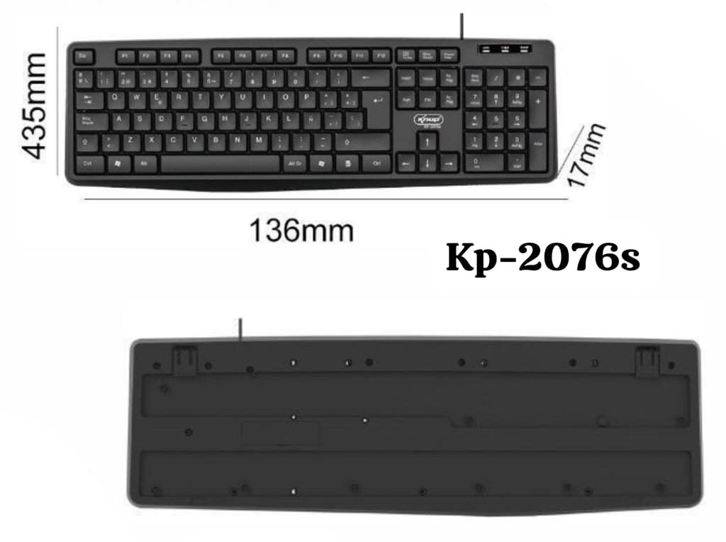 teclado con cable kp2076s
