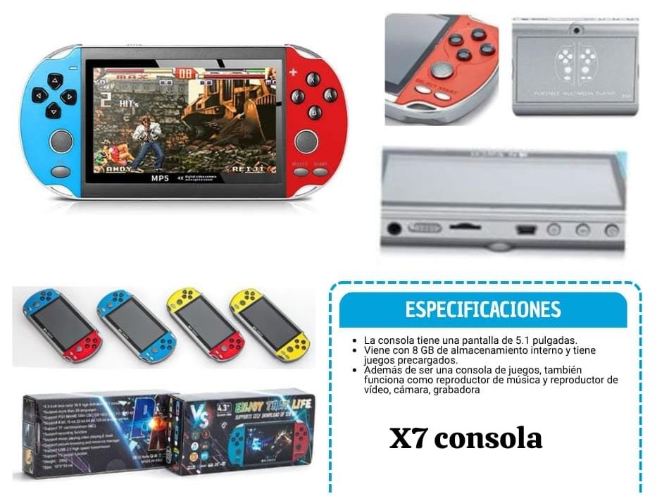 consola x7 psp x7consola