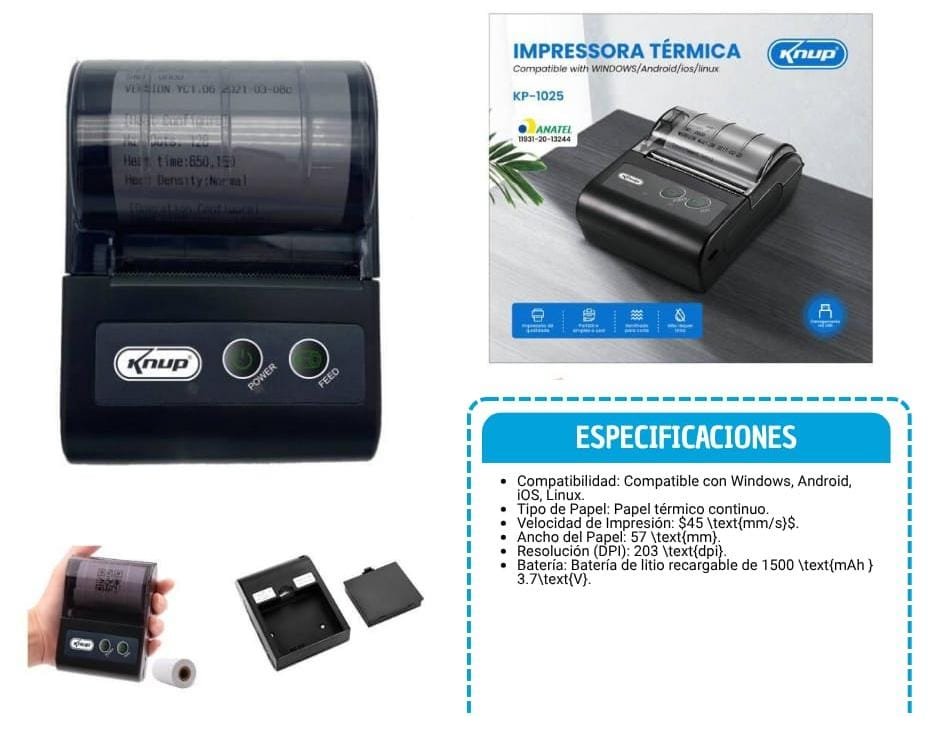 impresora termica kp1025