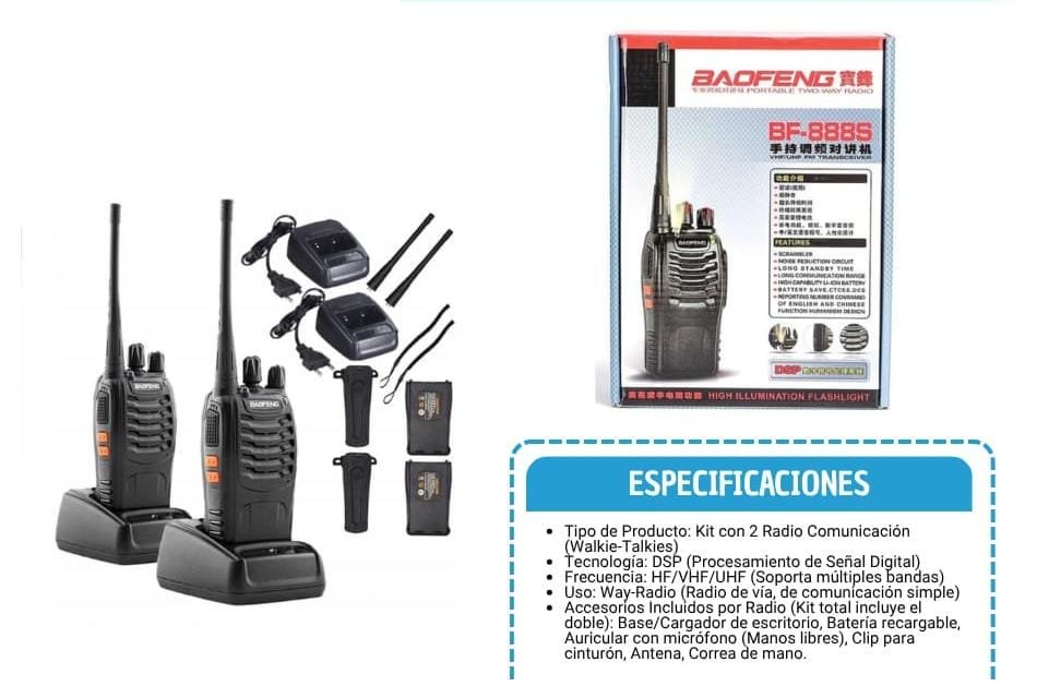 bf888s radio intercomunicador handy baofeng bf-888s