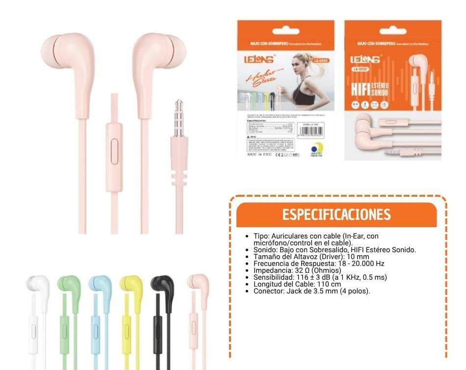 audifono en bolsita le0232