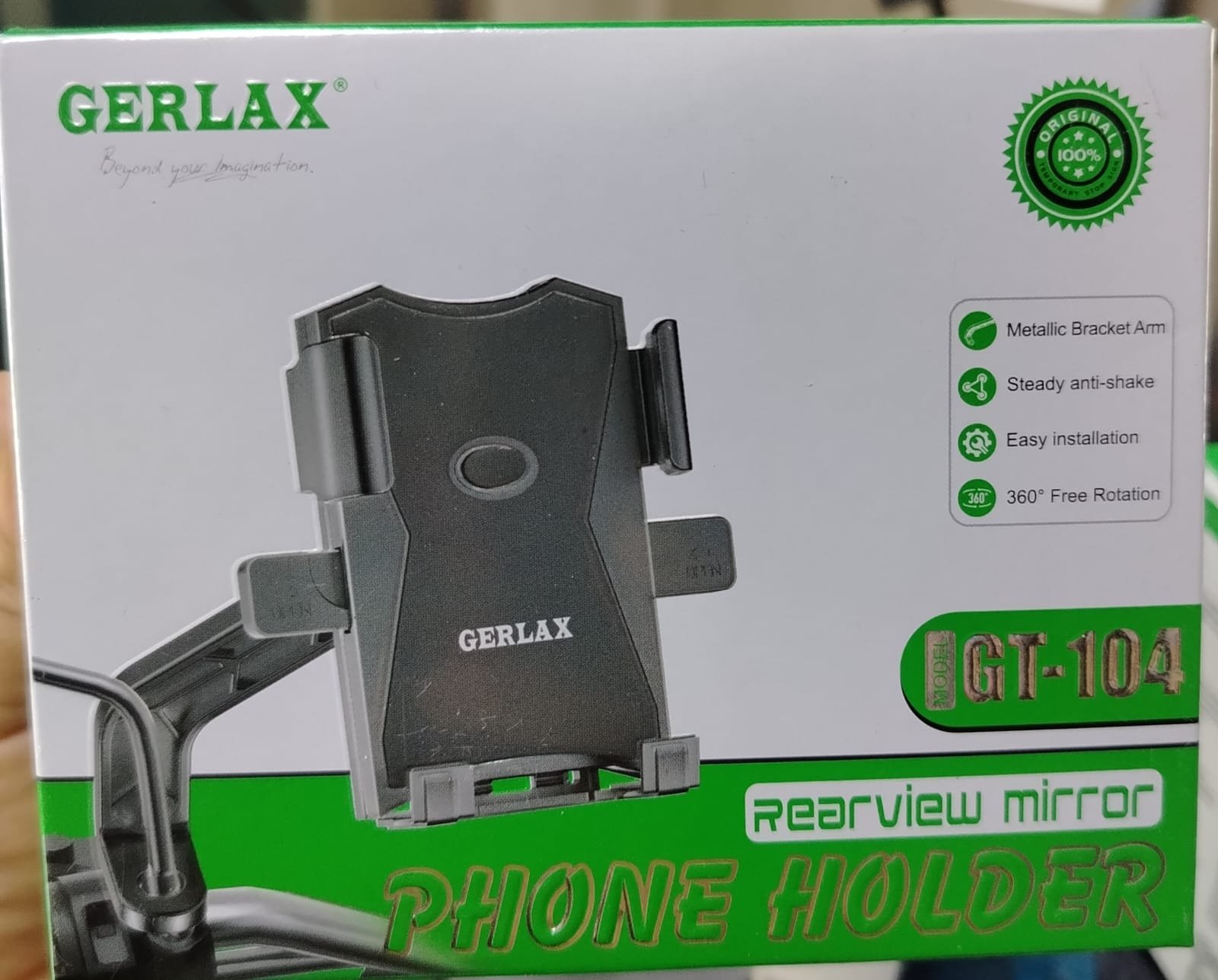gt104 gerlax soporte moto retrovisor