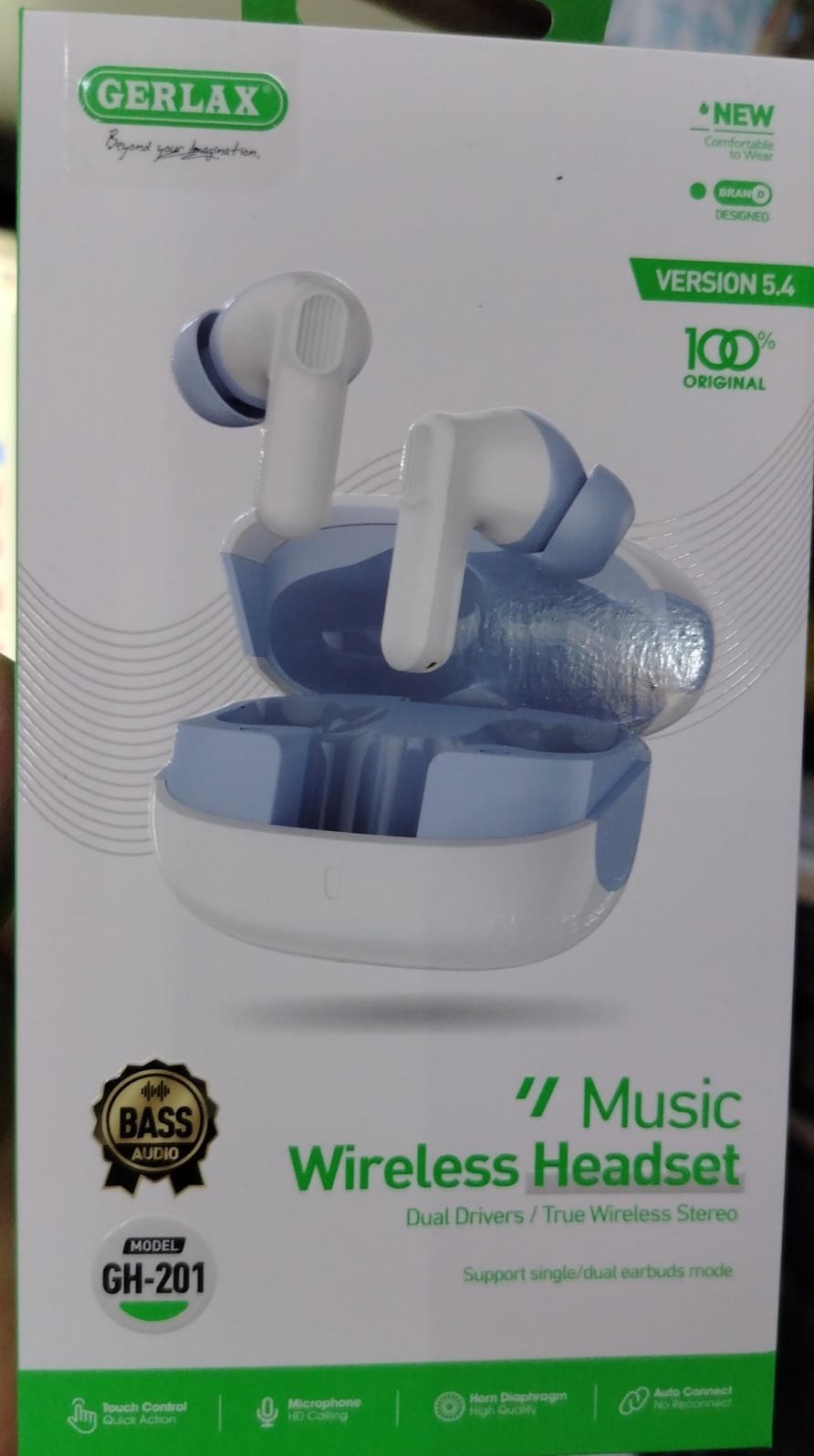 gh201 gerlax audifonos inalambricos