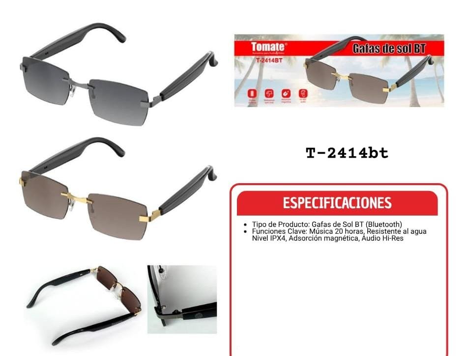 lentes con parlantes t2414bt