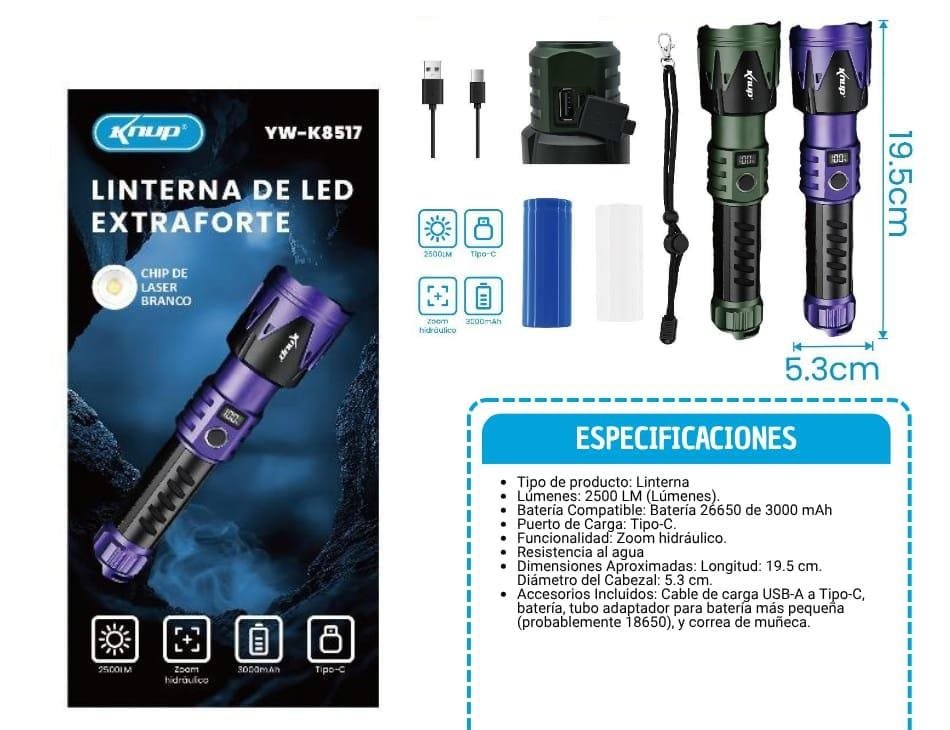 linterna extra fuerte ywk8517