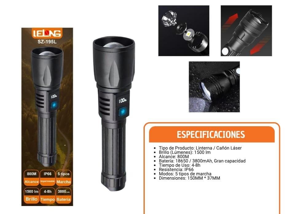 linterna recargable sz195l