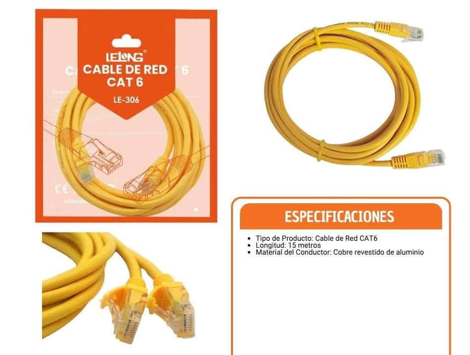 cable de red 15 metros le30615m