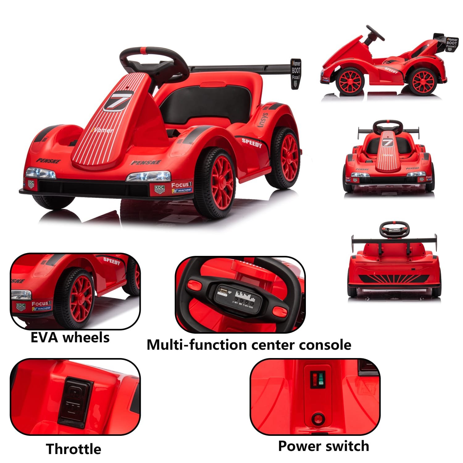 auto recargable gokart electrico
