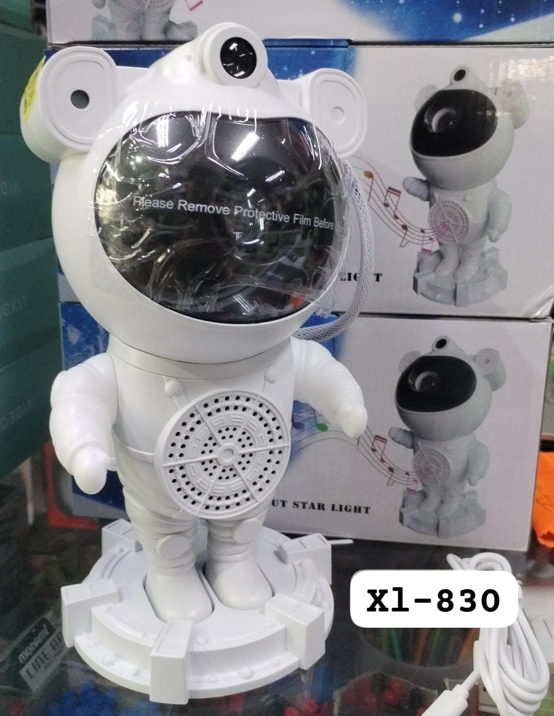 proyector astronauta con parlante con base xl830