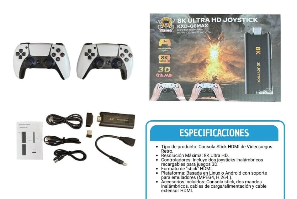 consola retro arcade kxdq8max