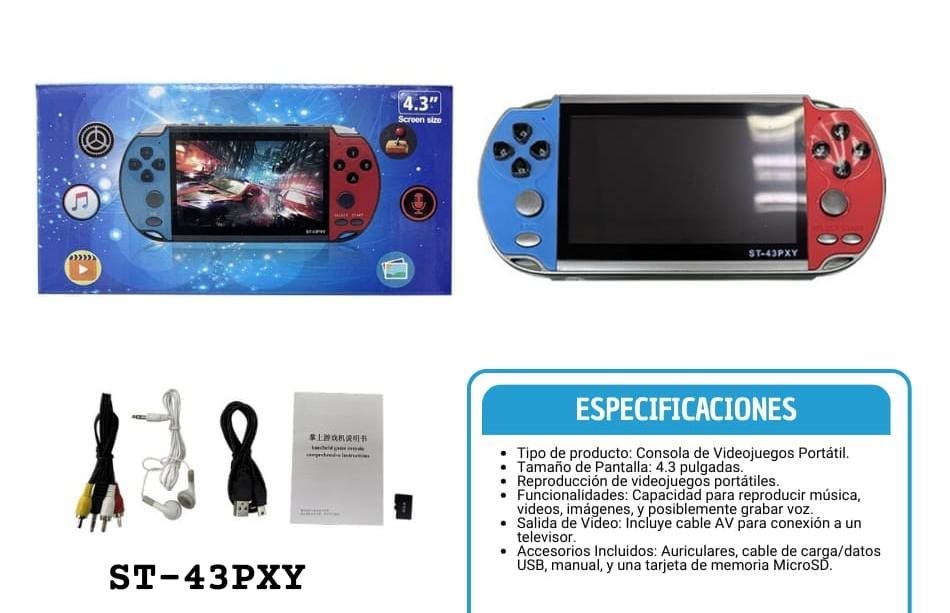 consola arcade tipo psp st43pxy