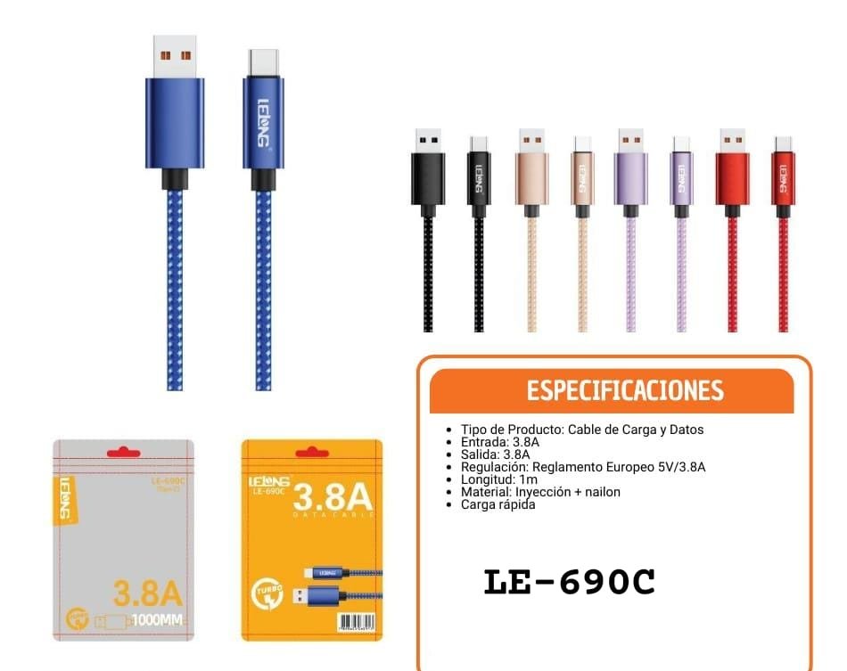 cable usb tipo c le690c
