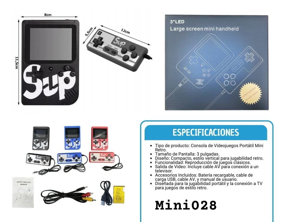 consola retro juegos mini 028