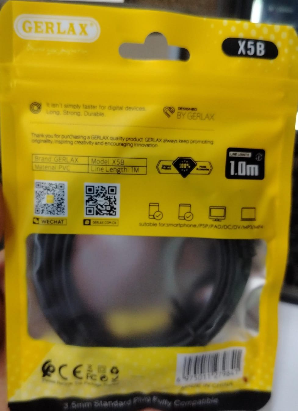 x5b cable auxiliar
