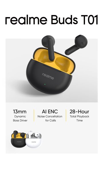 audifonos bt realme buds t01 buds 01 budst01