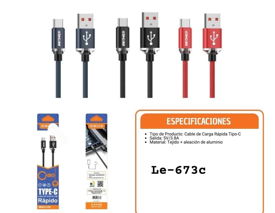 cable usb tipo c le673c