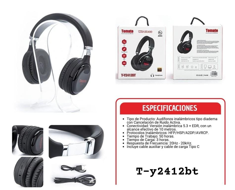audifonos cascos ty2412bt