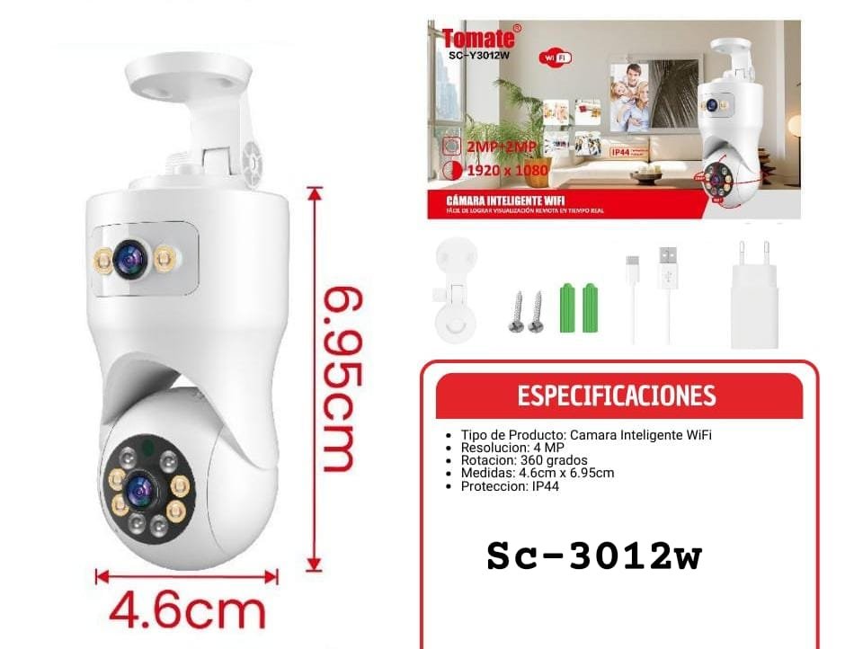 camara doble lente sc3012w