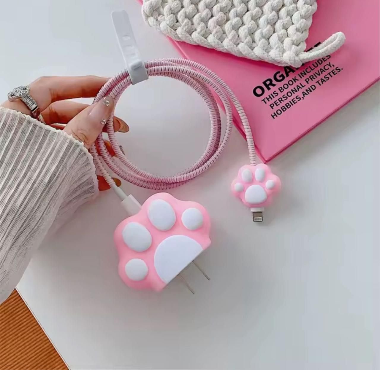 protector de cargador de iphone 70 pura goma 20w