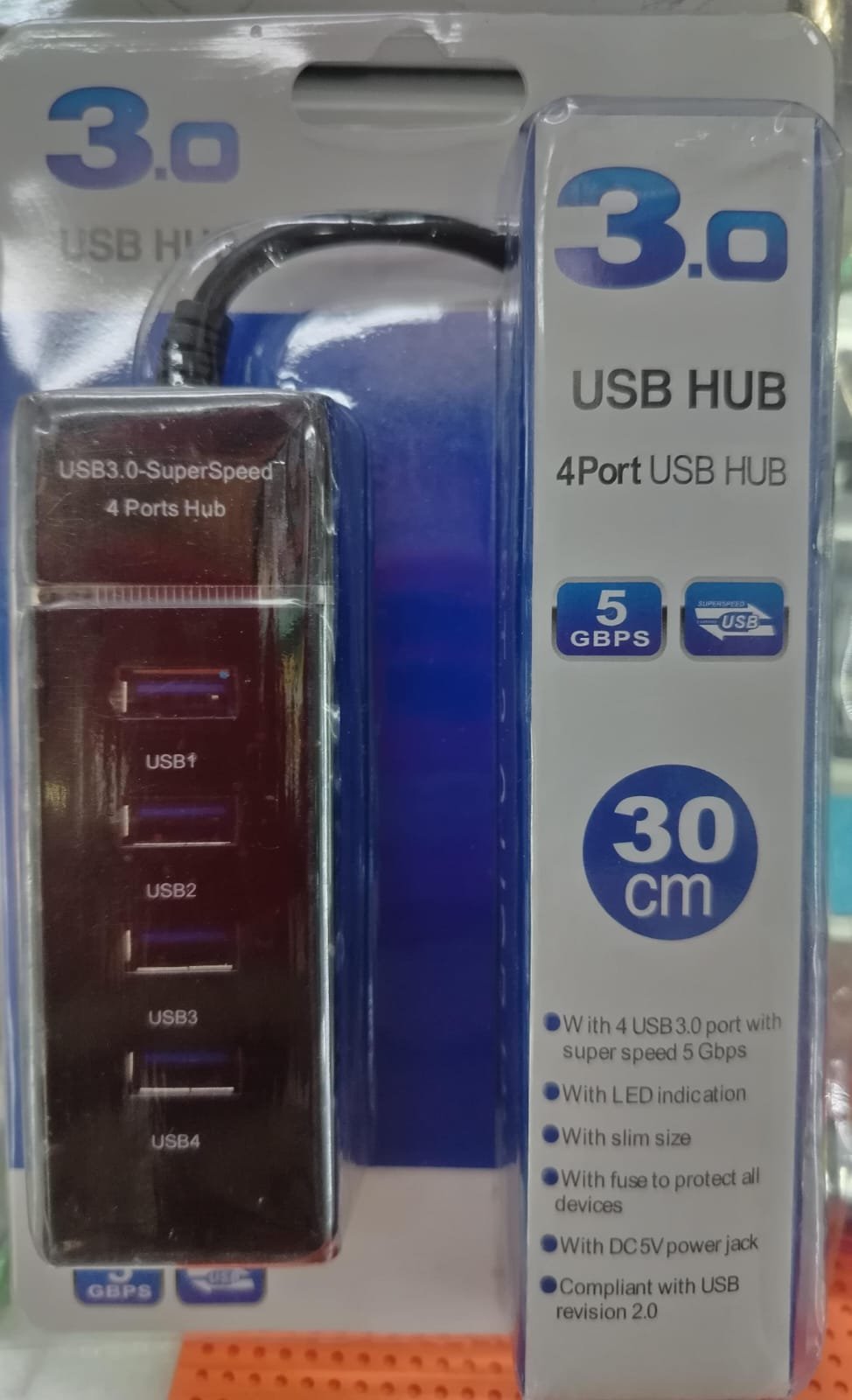 hub-3042 hub en blister usb 3.0