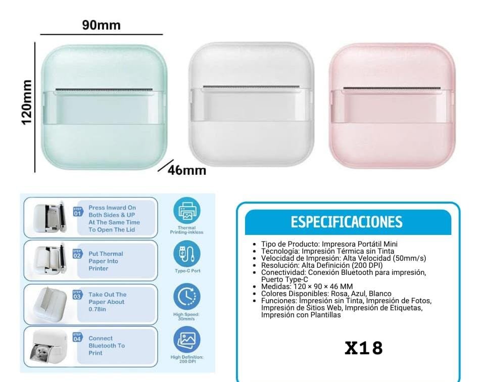 impresora termica x18