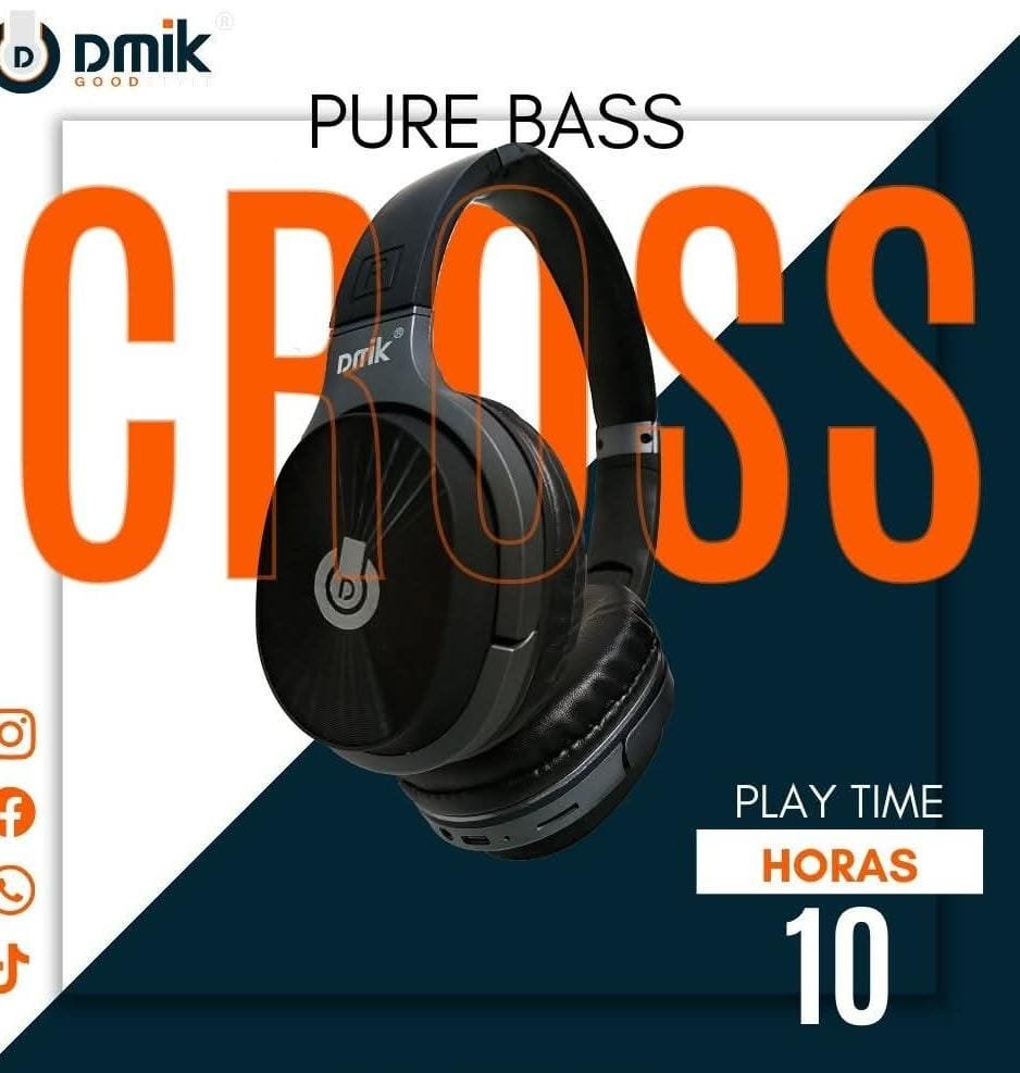 dmik-cross bass 01 cross pure bass audifono dmik 10 hrs cross pure bass