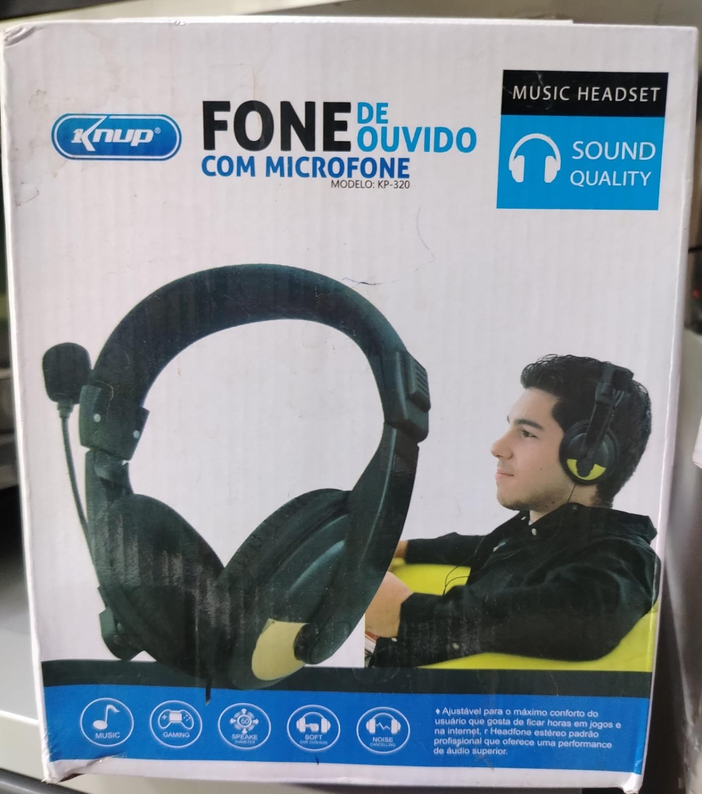 knup fone de ouvido com microfone