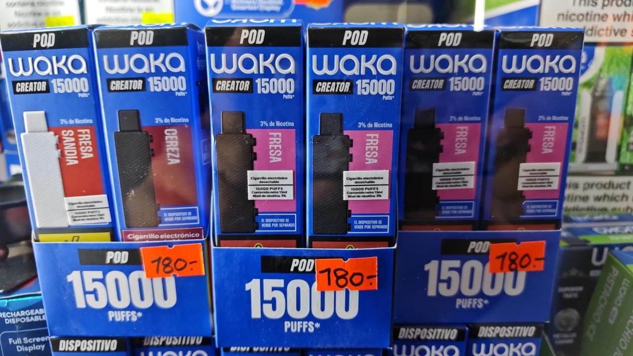 vaper waka 15000 pod cartucho