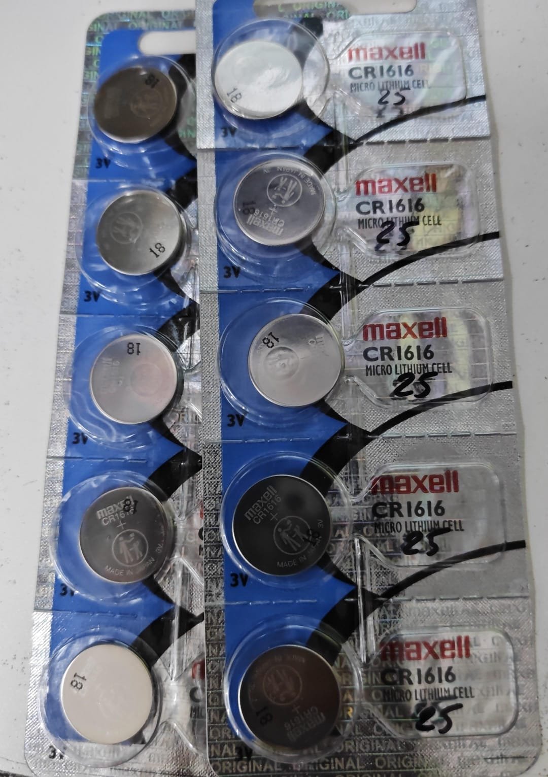 pilas especial tipo moneda gp cr1616