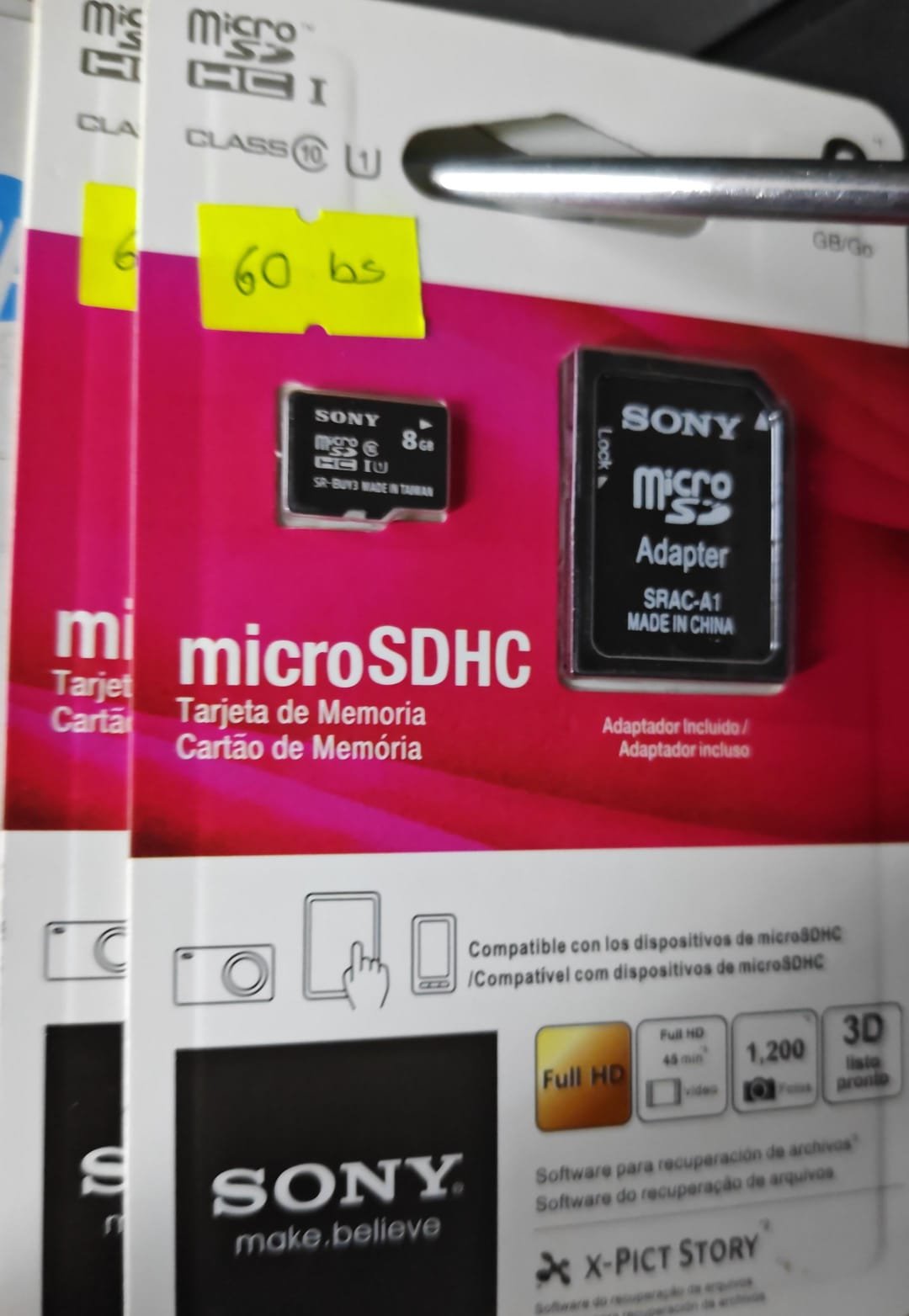 sd 8gb sony memoria de 8gb sony