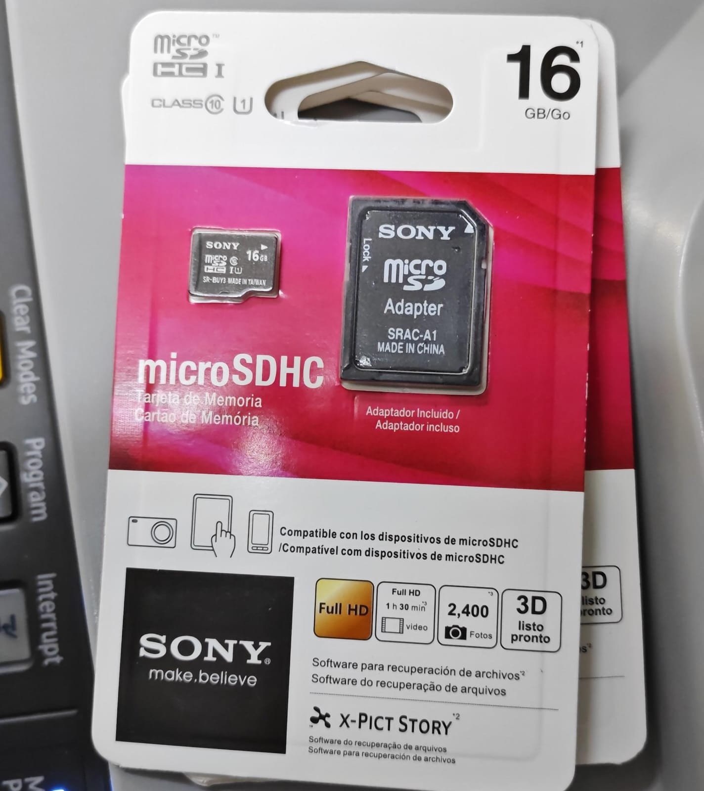 sd 16gb sony memoria 16gb sony sr16uy2a/tq 027242890886