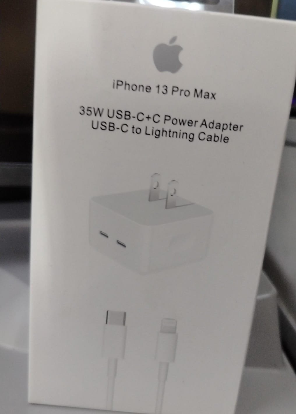 35w usb-c iphone 13 pro max tyg caja blanca iphone13promaxtyg