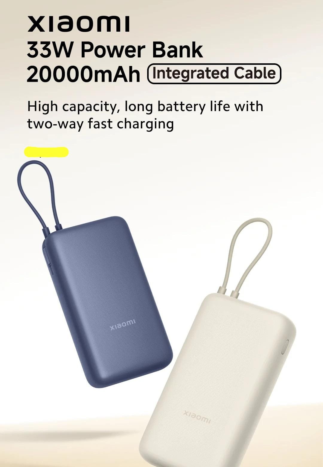 xiaomi 33w power bank 10000