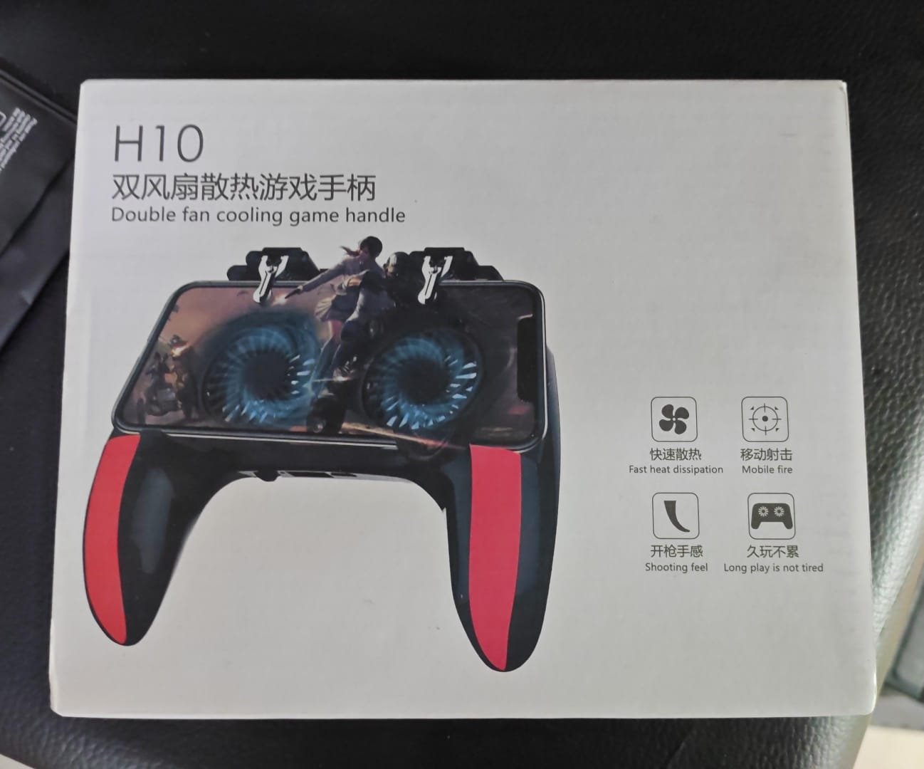 h10 gamepad con cooler ventiladora con gatillos h 10