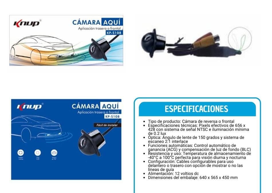 camara de retro de auto kps108