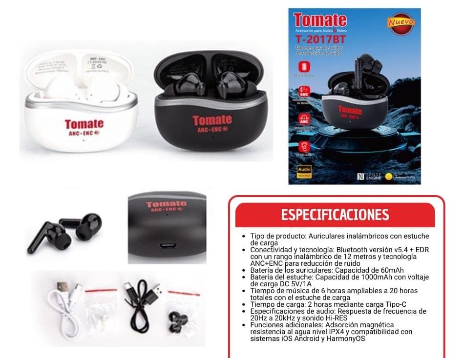 adufifonos inalambricos t2017bt