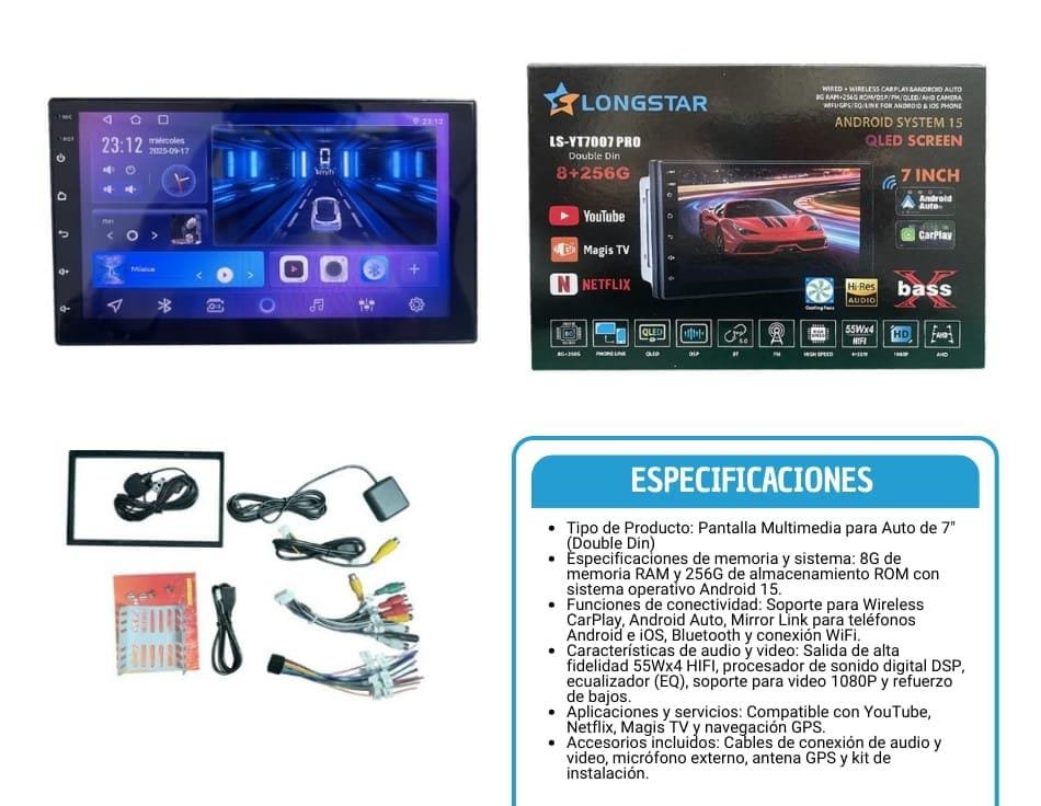 radio de auto 7 pulgadas lsyt7007pro
