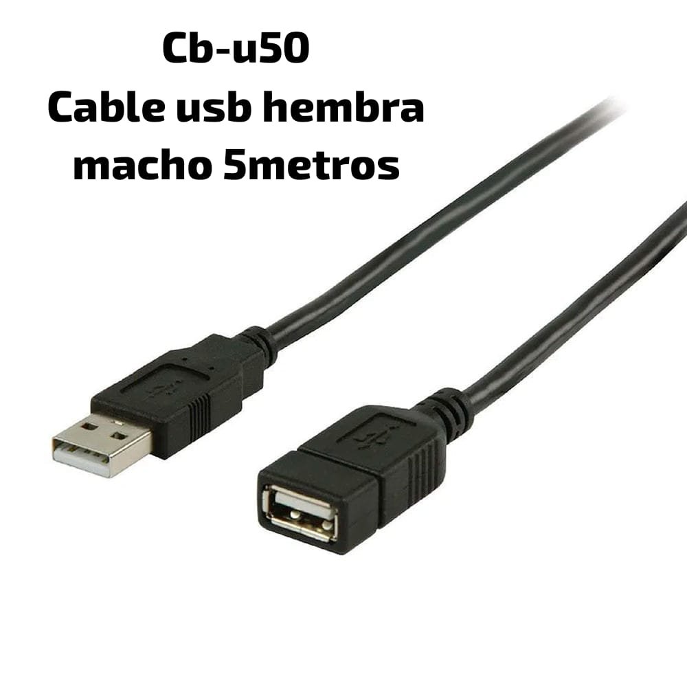 cbu50 cable usb hembra a macho